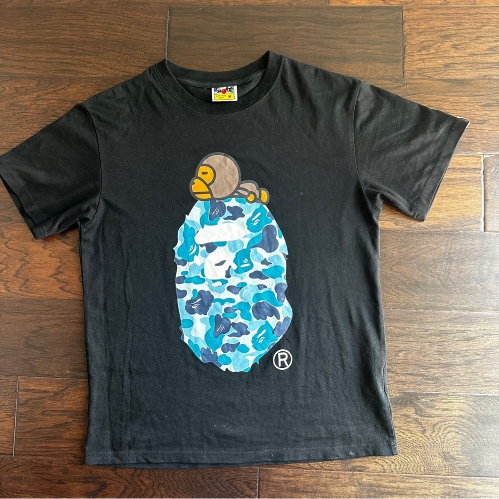 Black/Blue A Bathing Ape (Bape) Tee Men’s Medium​